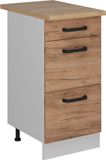 Vicco R-Line Meuble bas de cuisine – 40 cm WB Chêne Chêne puissant or