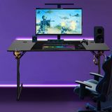 Merkloos / Sans marque HITGROW SP. Z O.O. Gaming Bureau, 140x60 cm, Zwart