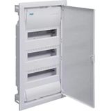 Hager Golf Serie Vu inbouwbox 36 modules 3 rijen deur ondoorzichtig wit