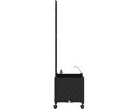 vidaXL Plantenbak met Klimrek en Wielen Zwart 40 x 40 x 148 cm