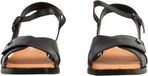 The Divine Factory Alénoa Zwarte Leren Sandalen met Blokhak voor Dames - Maat 39