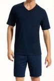 uncover by SCHIESSER Schiesser Uncover Shortama Heren Nachtblauw L