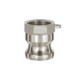 Riegler 1117.34-ES Kamlok-snelkoppelingsstekker met binnendraad, type A, ES 1.4401, G 3/4, stekker-Ø 32 mm, PN max. 16 bar, temp. -20 °C tot 95 °C