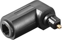 Transmedia Haakse digitale optische Toslink audio adapter / zwart