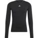 adidas Techfit Longsleeve Sportshirt Mannen - Zwart - Maat S