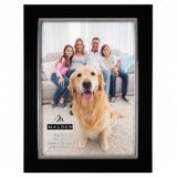 Malden International Designs Uptown zwart met zilveren mode metalen frame, 5x7, zwart