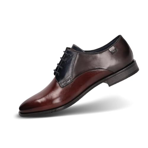 bugatti Heren 312-AFY05 Veterschoenen - Donkerbruin/Donkergrijs - Maat 44