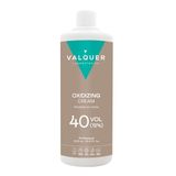 VALQUER Geperst Waterstofperoxide Crème Gestabiliseerd 40 Volumes 12% |Oxidant voor Permanente Haarkleuring en Ontkleuring|Veganistisch met Ingrediënten van Natuurlijke Oorsprong|Professioneel |1L