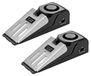 Merkloos Deurstopper alarm - Antislip rubber - 120 dB - 2 stuks - Met 3 gevoeligheidsniveaus