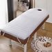 Matelas topper pour table de massage avec espace pour le visage et haute densité