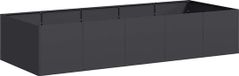 vidaXL Plantenbak Staal Zwart 200x80x40 cm