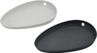 Lurch Kooklepelhouder set van 2, 100% BPA-vrije premium platina-siliconen, flint/-iron grey
