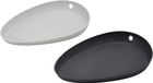 Lurch Kooklepelhouder set van 2, 100% BPA-vrije premium platina-siliconen, flint/-iron grey