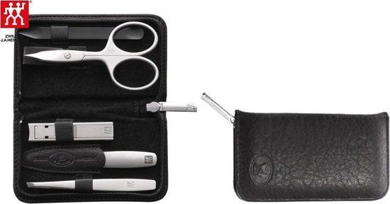 Zwilling Twinox® Manicure Etui Yakleer Zwart 5-delig