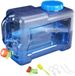 Holland Connections Carafe à eau, 7,5 L - 22 L Réservoir d'eau avec robinet, Réservoir d'eau de camping avec poignées, Distributeur d'eau avec robinet, Carafe d'eau potable, Camping, Carafe d'eau potable, Alimentaire, Bleu, Plastique