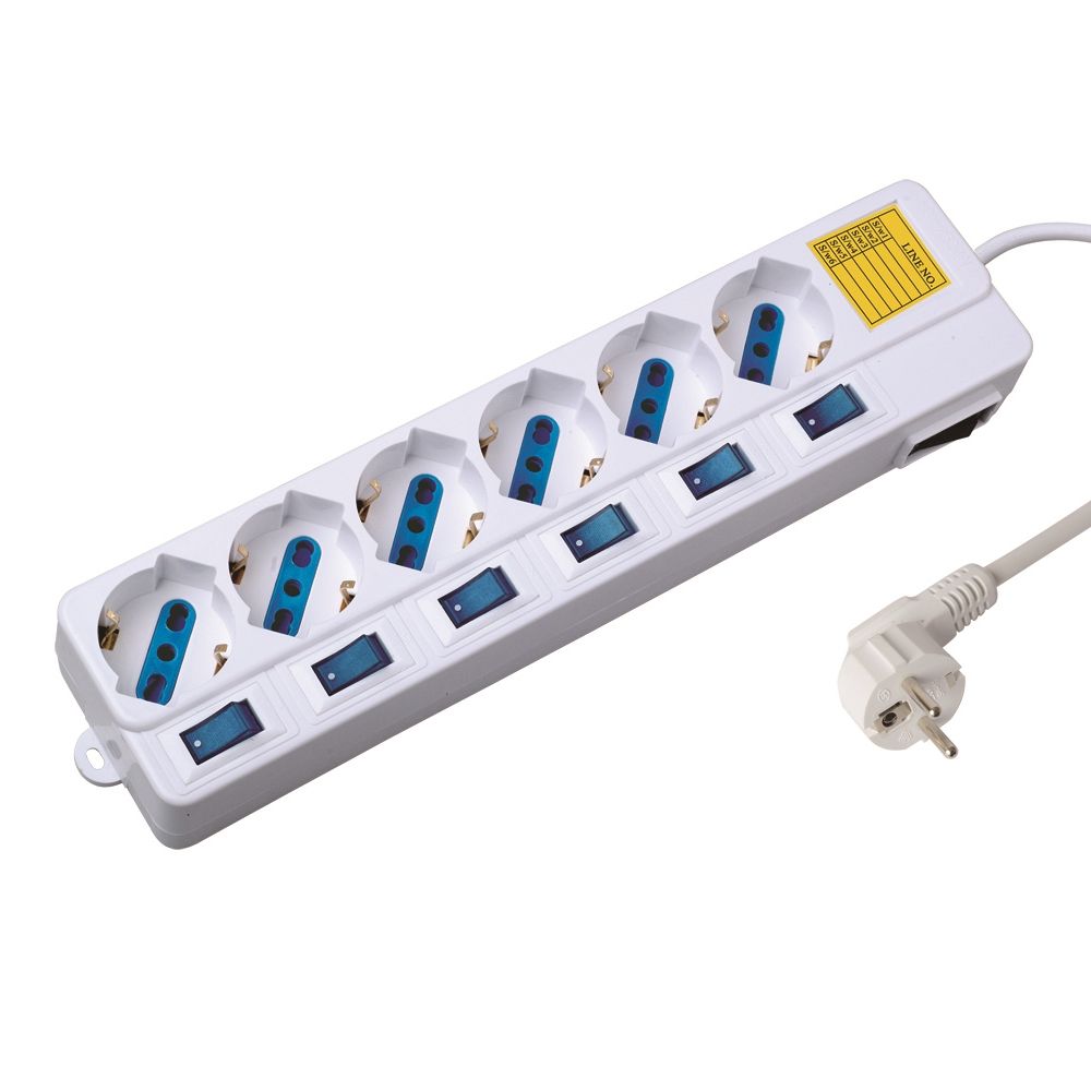 Ewent EW3932 - Spanningsbeschermer - Wit