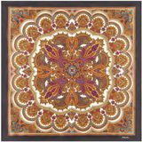 Roeckl Doek 'FINE PAISLEY NICKY' azuur / safraan / zwart / wit