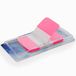 Gelamineerde bladwijzers, herbruikbaar, 40 vellen, 45 x 25 mm, roze