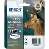 Epson T1306 Multipack - Cyaan, Magenta, Geel - Origineel