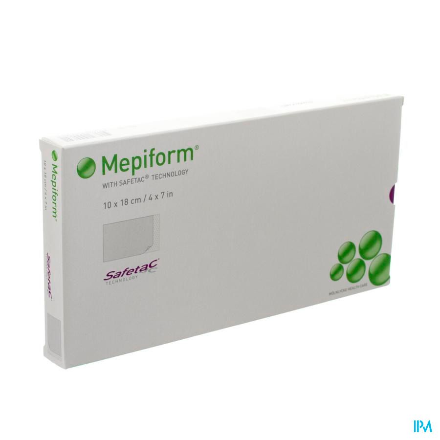 Mepiform Zelfklevend Verband Anti-Litteken 10cm x 18cm 5 st