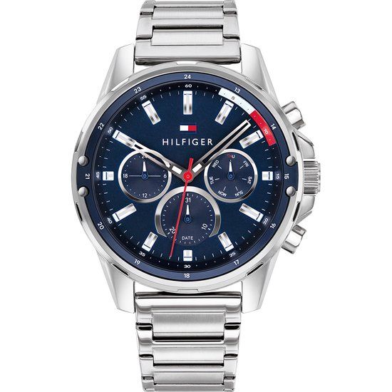 Tommy Hilfiger Men's Watch 1791788 - Blue Dial Stainless Steel Quartz Watch