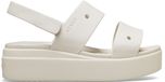 Crocs Dames Brooklyn Plateau Sandalen met Klittenband Groen Maat 39/40