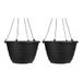 The HC Companies Hangende plantenbak, Zwart, 11"