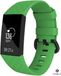 Strap-it Fitbit Charge 4 silicone band - groen - Maat: L