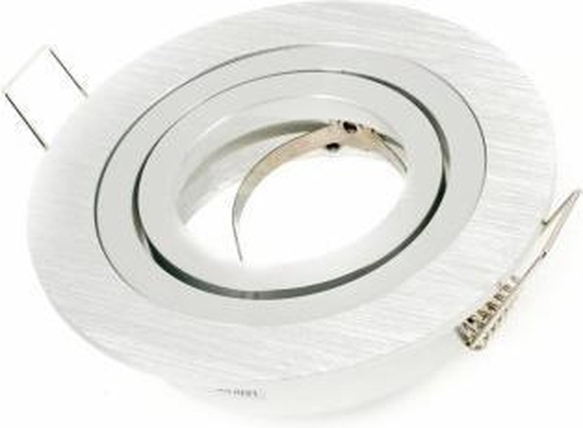 ABC-LED Inbouw spot GU10 aluminium rond armatuur zilver/zilver