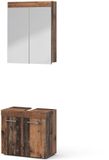 Vicco Badkamermeubelset Luna, Oldstyle, 2-delig