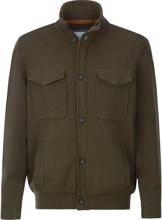 Babista heren Vest - 56/58 - Olijfgroen - Katoen - Regular Fit