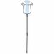 Bellatio design Regenmeter - 75 cm - groen met zwart - stevige aardpin