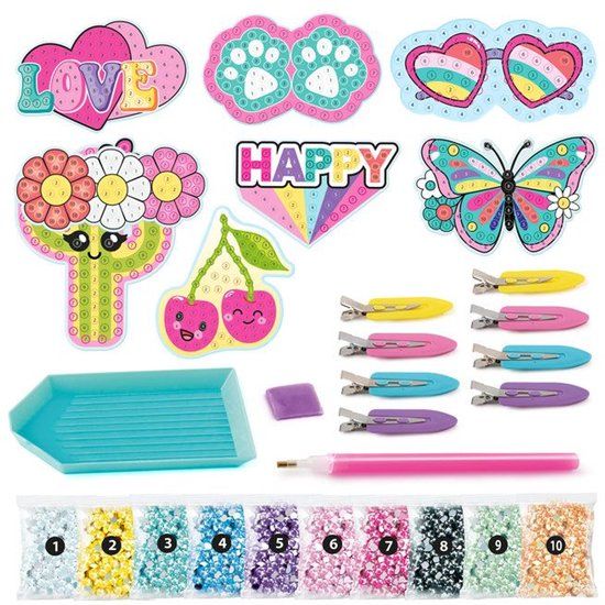CANAL TOYS Diamond Art Hair clip set Multicolor Kunststof Kinderen 6+ jaar