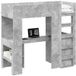 Maison Exclusive - Lit superposé avec bureau Gris Béton 75 x 190 cm
