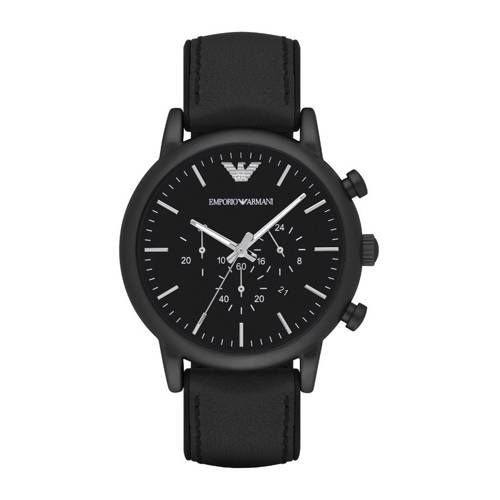 Emporio Armani chronograaf Zwart