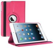 iPad Mini 3 Hoes Cover Multi-stand Case 360 graden draaibare Beschermhoes donker roze