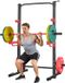 VEVOR Power Cage Squat Rack, 454 KG Draagvermogen, Multifunctioneel Krachtrek voor Thuisgym met 4 Bandhouders, Verstelbare J-Haak en Veiligheidsstangen voor Pull-Ups met Halterstang.