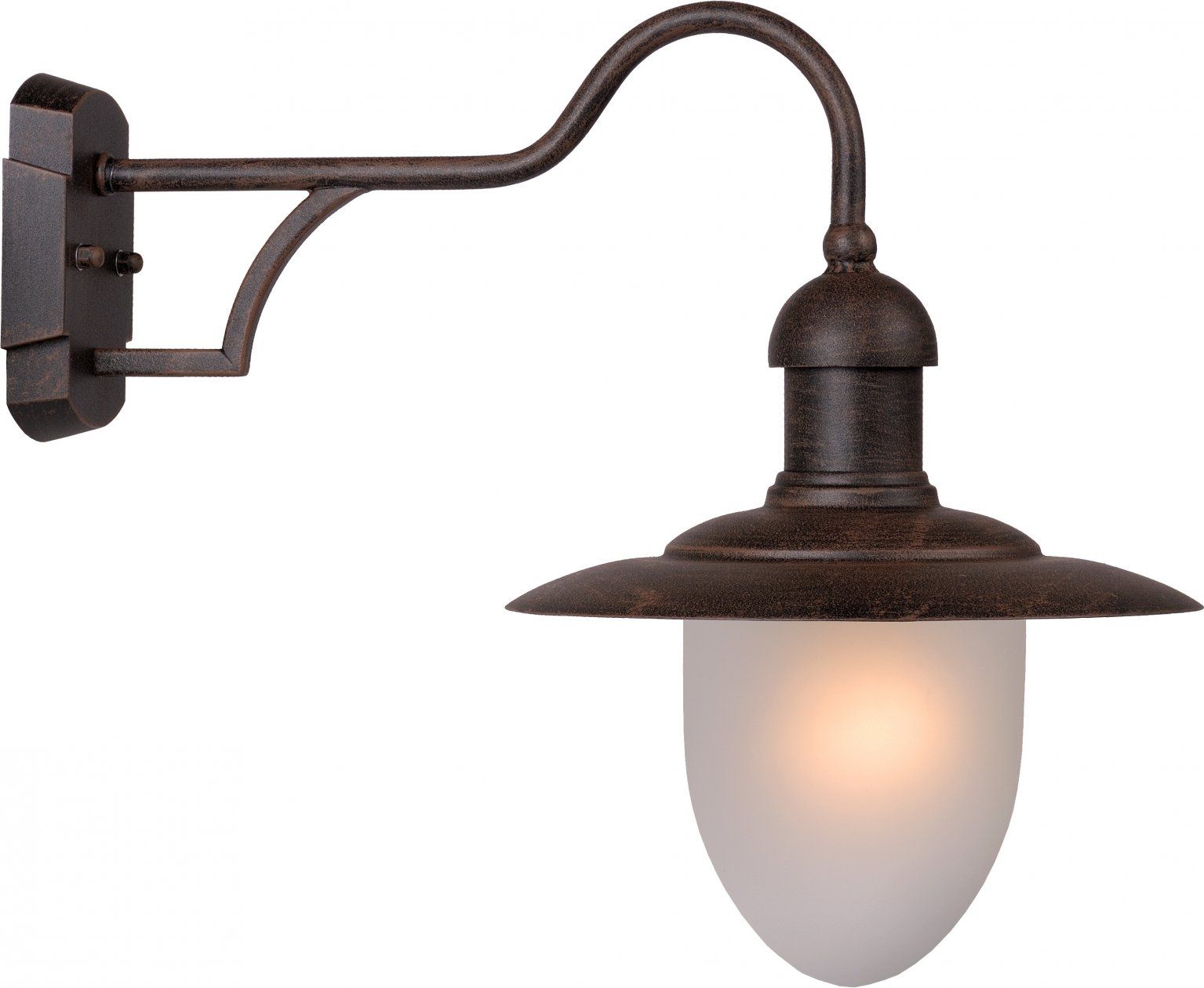 Lucide ARUBA Wandlamp Buiten Ø 25 cm IP44 Roestbruin