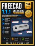 FREECAD 1.1.1 USER GUIDE FOR BEGINNERS 2026: An Illustrated Step-by-Step Guide to Creating 3D Models, From Scratch to Real-World CNC Projects