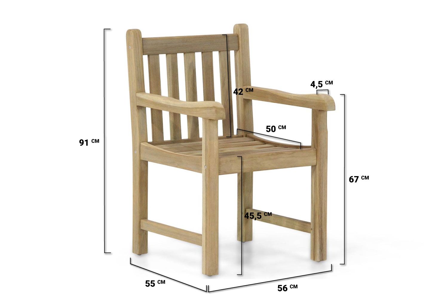 Garden Collections Preston Loungestoel - 7423605199178