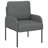 vidaXL Banken met kussen 55cm Donkergrijs Multiplex
