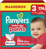 Pampers Baby-Dry Pants Maat 3 - 176 Luierbroekjes - 6kg-11kg - Maandbox