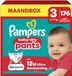 Pampers Baby-Dry Pants Maat 3 - 176 Luierbroekjes - 6kg-11kg - Maandbox
