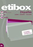 ETIBOX 119756-1400 zelfklevende witte etiketten, 105 x 42,40 mm, printers: laser, inkjet, kopieerapparaten.