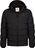 Petrol Industries quilted winterjas - zwart