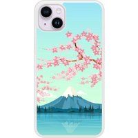 Apple Bedrukt siliconen hoesje compatibel met iPhone 15 Plus Mont Fuji