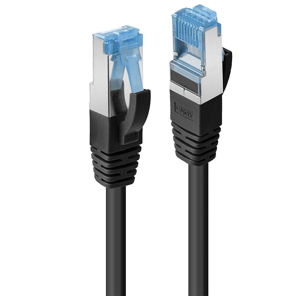 Lindy 47412 Netwerkkabel Zwart 1 m Cat6a S/FTP