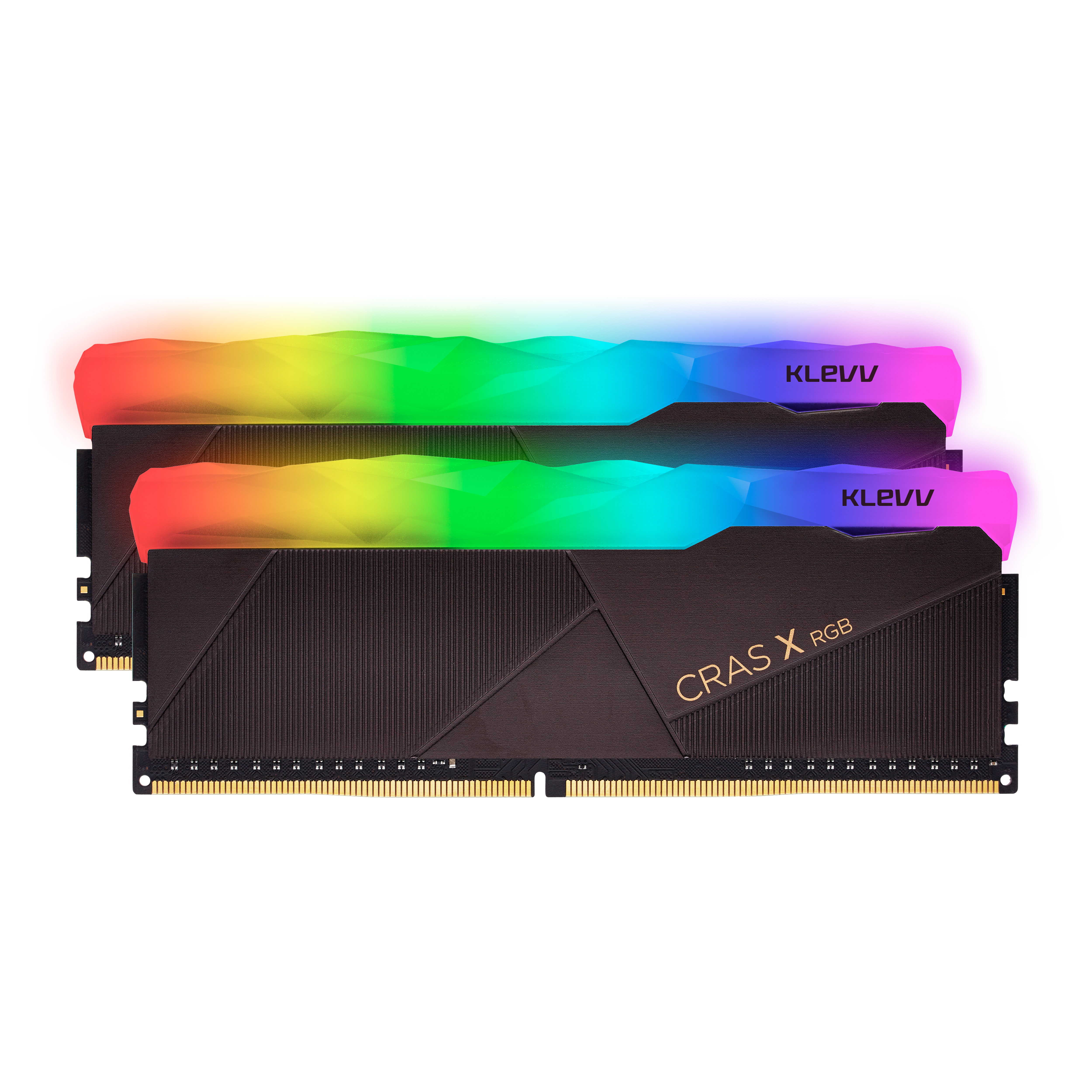 KLEVV CRAS X RGB 16GB kit (8GB x2) 3200MHz Gaming Memory DDR4-RAM XMP 2.0 High Performance Overclocking