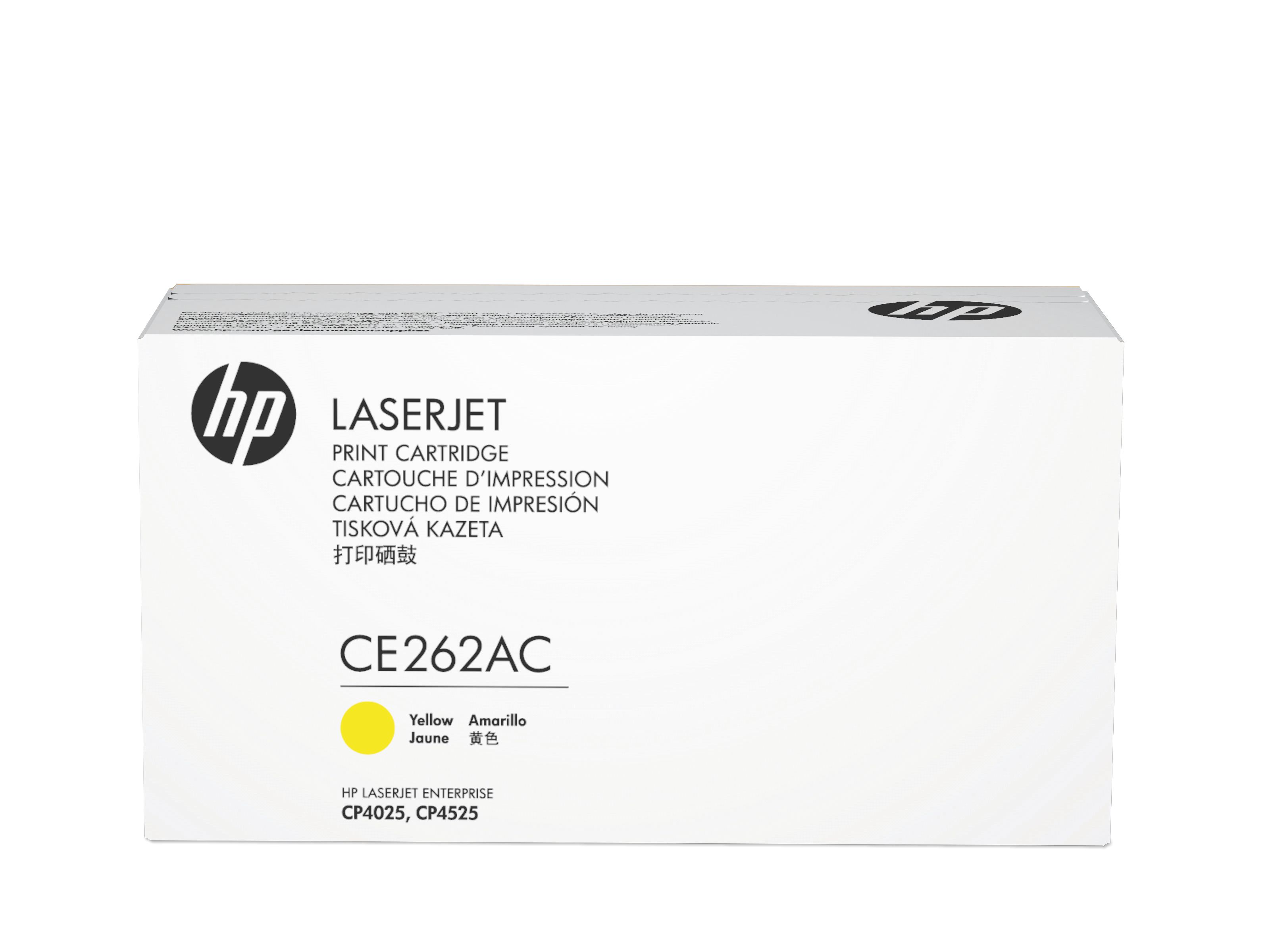 HP CE262A Yellow Toner Cartridge for HP Color LaserJet CM4540/CP4025/CP4525