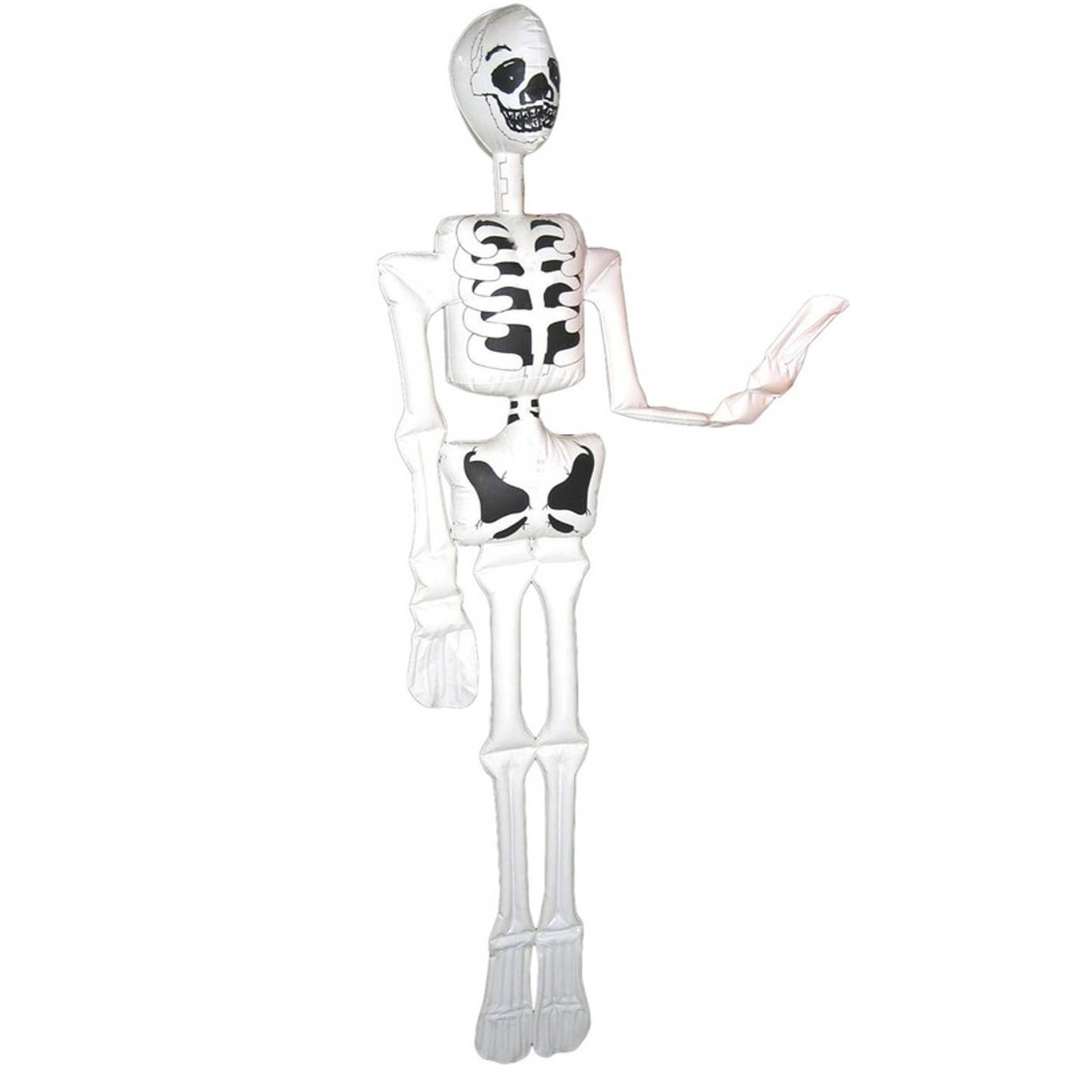 Funny Fashion Halloween - Opblaasbaar skelet/geraamte 180 cm decoratie - Opblaasbare skeletten feestartikelen/versiering